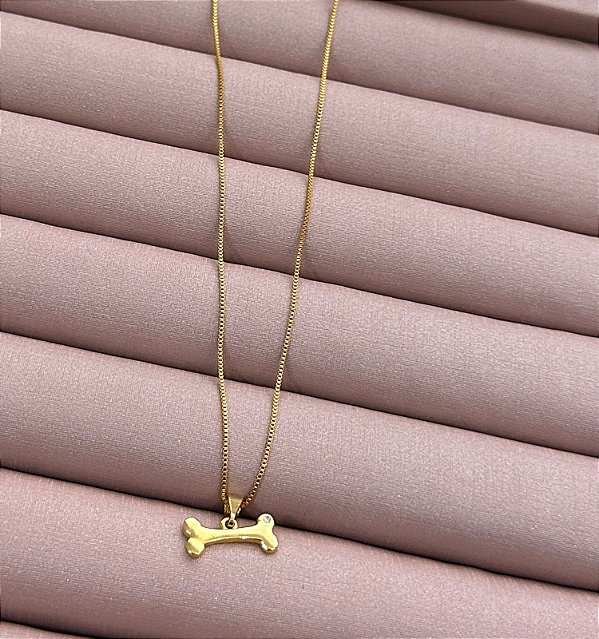 COLAR DOURADO VENEZIANA OSSINHO