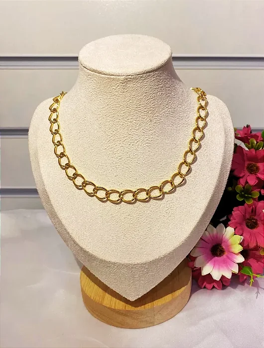 COLAR CHOKER DOURADO ELOS