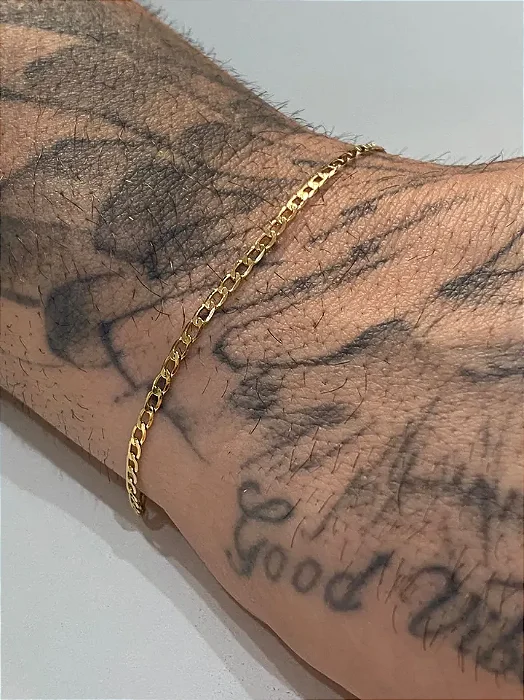 PULSEIRA DOURADA MASCULINA