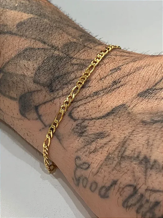 PULSEIRA DOURADA MASCULINA
