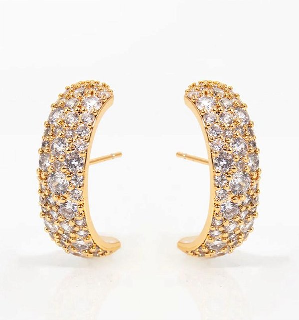 BRINCO DOURADO CRAVEJADO