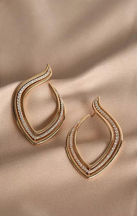 BRINCO DOURADO CRAVEJADO