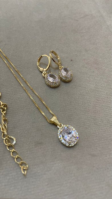 CONJUNTO CRAVEJADO OVAL