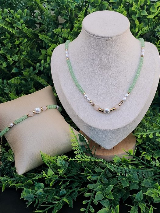 CONJUNTO PERÓLAS VERDES
