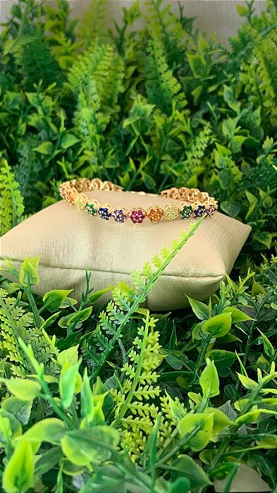 PULSEIRA ZIRCONIA CRAVEJADA COLORS