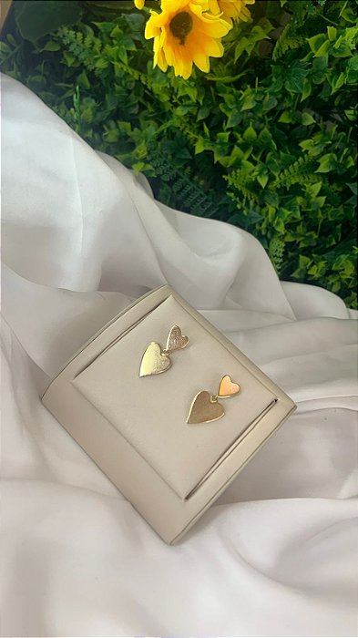 BRINCO DOIS CORAÇÕES DOURADO