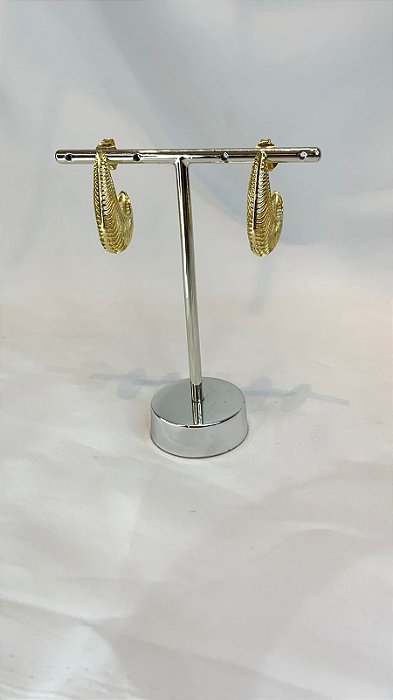BRINCO DOURADO GOTA ORGANICA