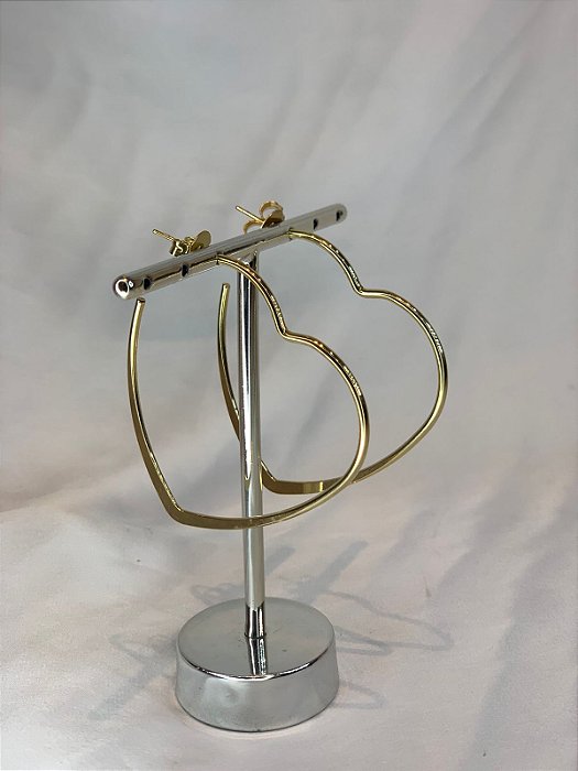 BRINCO TIPO ARGOLA CORAÇÃO