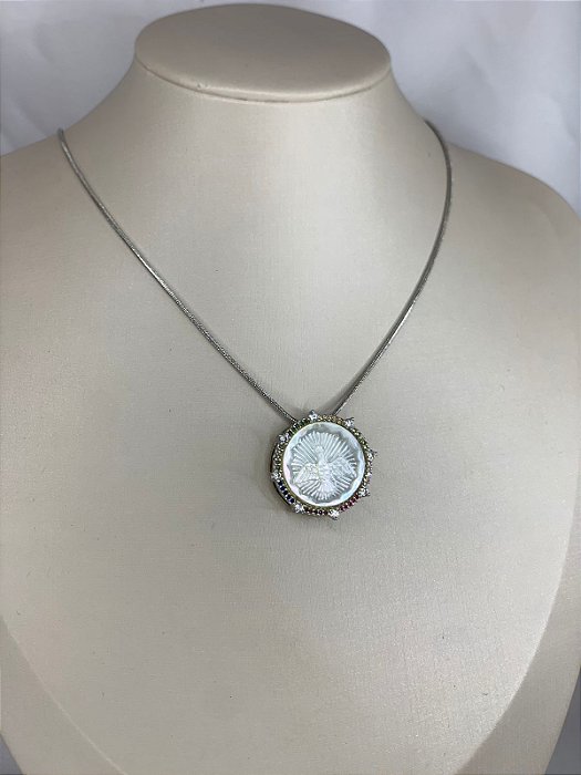 COLAR ESPIRITO SANTO MADRE PEROLA COLORS