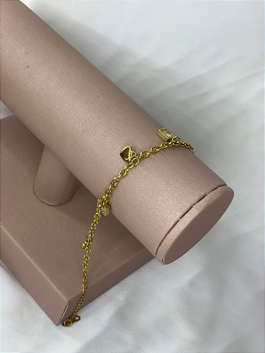 PULSEIRA AÇO DOURADA