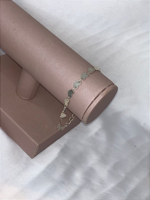 PULSEIRA DE CORAÇÃO PRATA