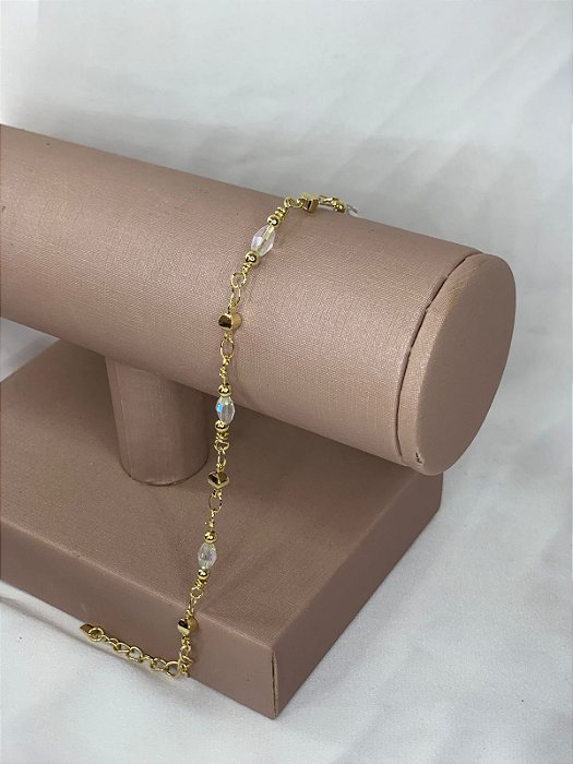 PULSEIRA DOURADA BANHO OURO