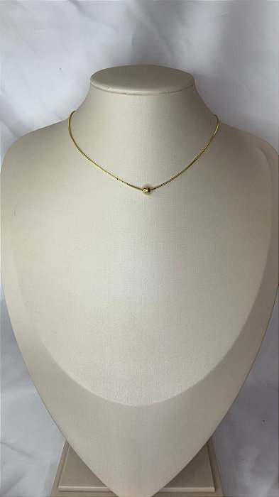 CHOKER BOLINHA DOURADA