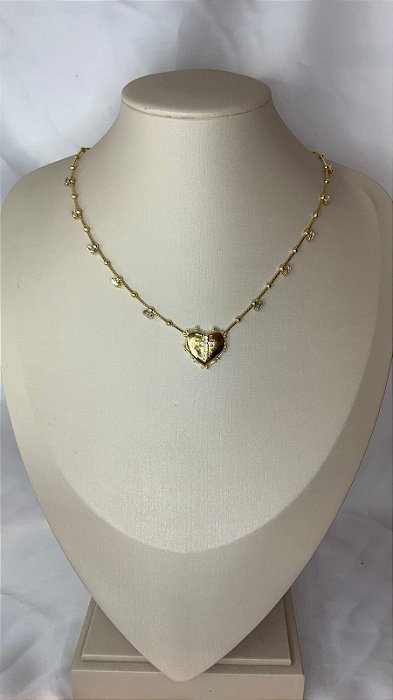 COLAR CRUZ CRAVEJADA