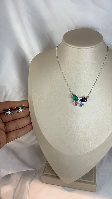 CONJUNTO BOLBOLETA PRATA