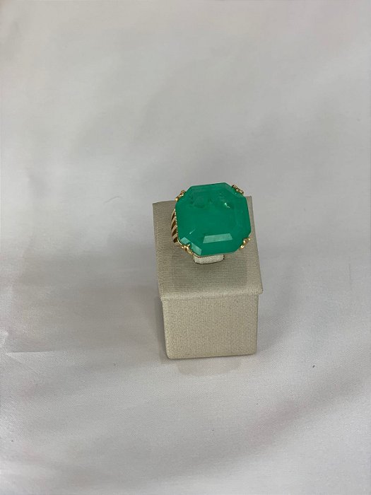 ANEL COM PEDRA VERDE