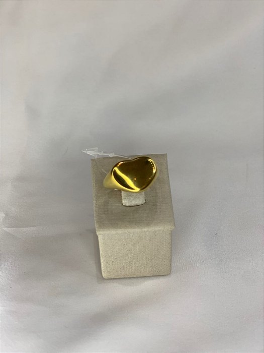 ANEL DOURADO CORAÇÃO
