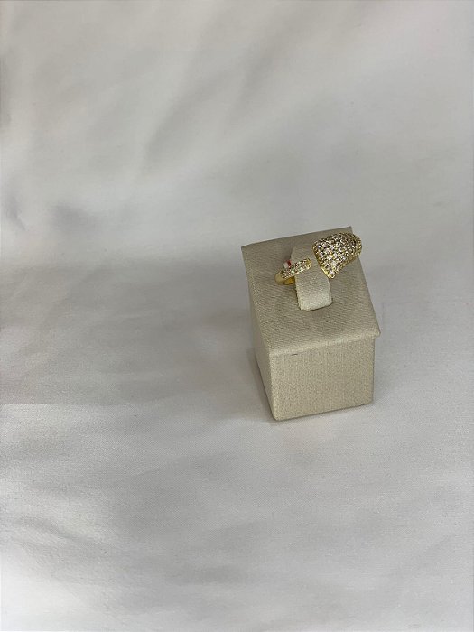 ANEL DOURADO CRAVEJADO REGULÁVEL