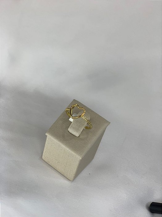 ANEL CORAÇÃO DOURADO