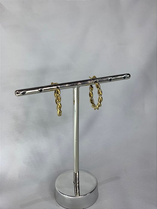 BRINCO ARGOLA TORCIDINHO DOURADO