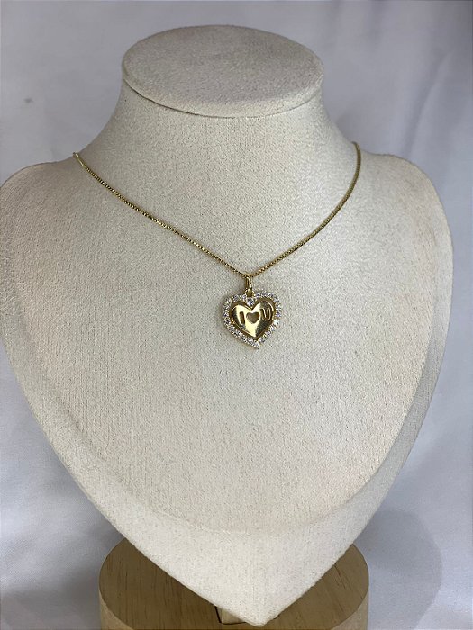 COLAR DOURADO CRAVEJADO