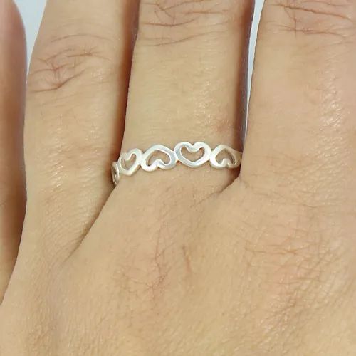 ANEL CORAÇÕES VAZADOS