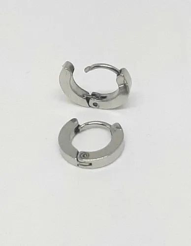 ARGOLINHA PRATEADA GROSSA