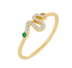 ANEL DE COBRA DOURADO