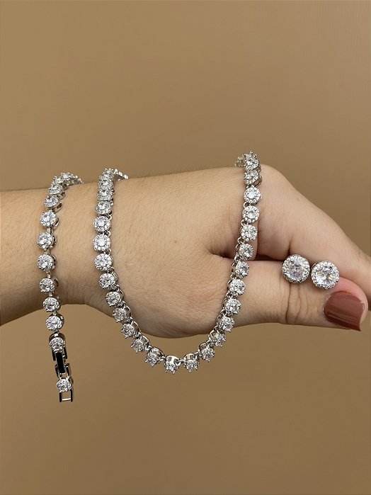 PULSEIRA INSPIRAÇÃO SWAROVSKI ANGELIC RODIO - P