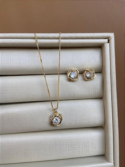 CONJUNTO COM ZIRCONIA