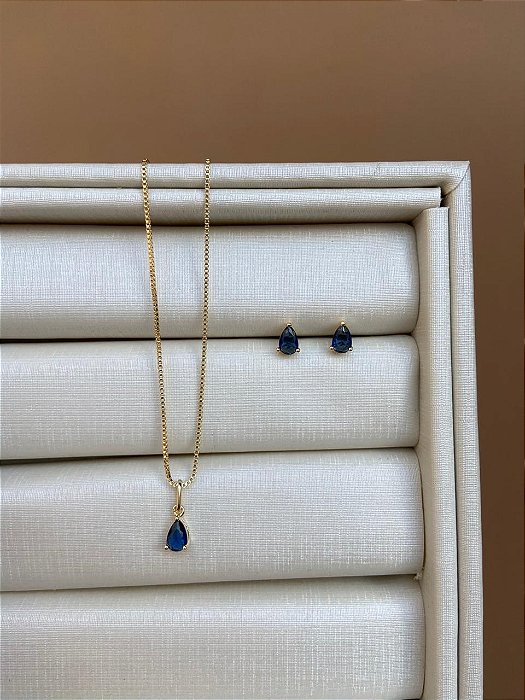 CONJUNTO PONTO DE LUZ GOTINHA AZUL