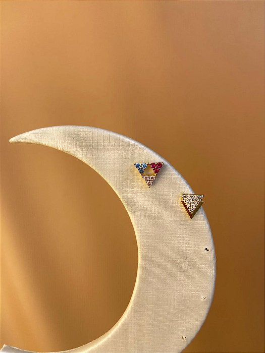 DUO DE BRINCOS INSPIRAÇÃO TRIANGULO