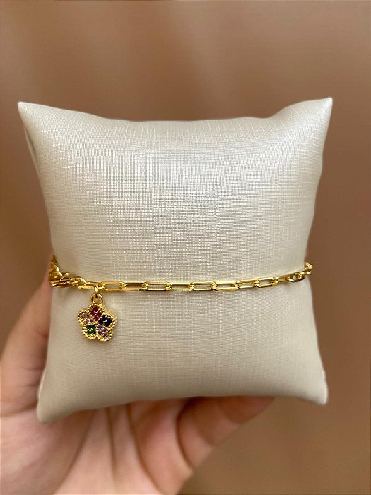 PULSEIRA COM FLOR COLORS