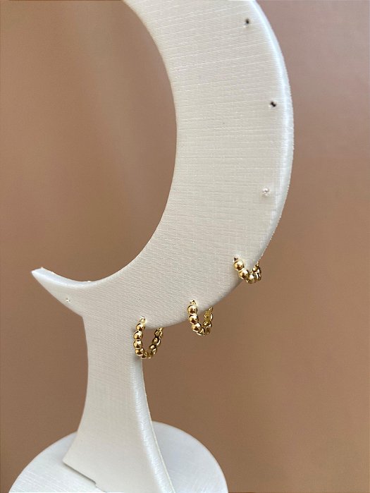 TRIO ARGOLINHAS COM BOLINHAS