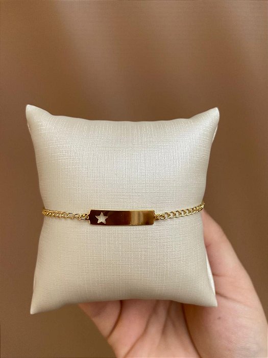 PULSEIRA INFANTIL PARA PERSONALIZAR ESTRELA