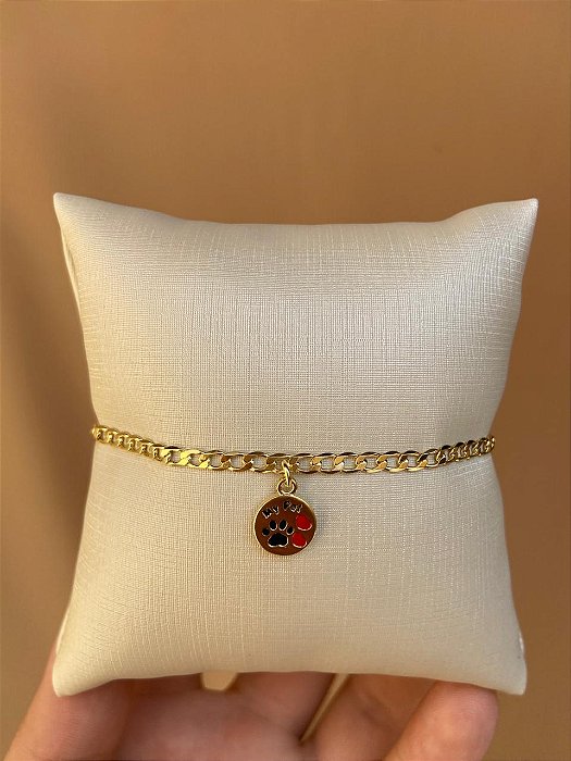 PULSEIRA PLAQUINHA PET ESMALTADA