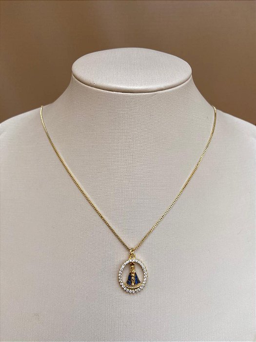 COLAR NOSSA SENHORA CRAVEJADA