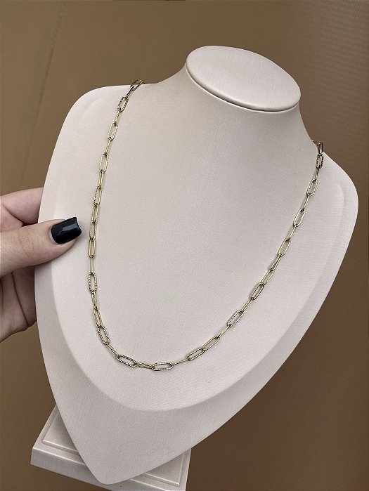 COLAR AÇO INOX ELOS CARTIER 60CM