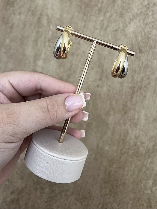 Brinco argola duo de banho