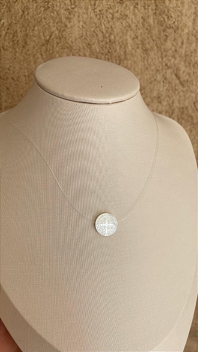 COLAR DE NYLON MADREPEROLA SÃO BENTO DUPLA FACE