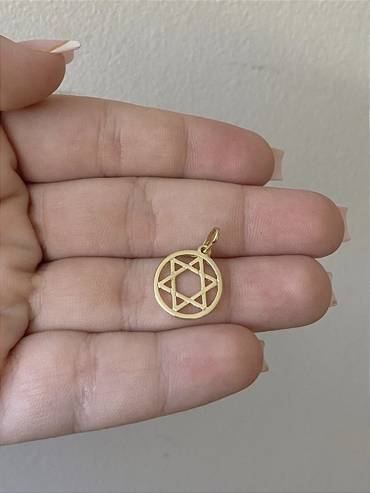 PINGENTE PARA COLAR ESTRELA DE DAVI PEQUENA DOURADA