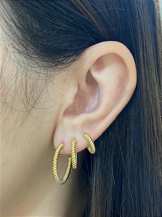 BRINCO TRIO ARGOLAS TORCIDAS