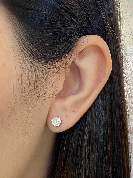 BRINCO BOTÃO CARV EM PAVÊ RODIO P