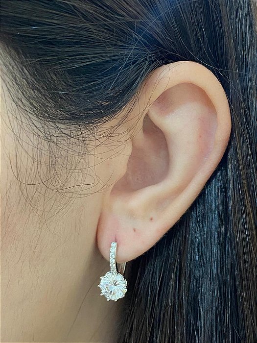 BRINCO ARGOLA CLICK CRAV PONTO DE LUZ RODIO