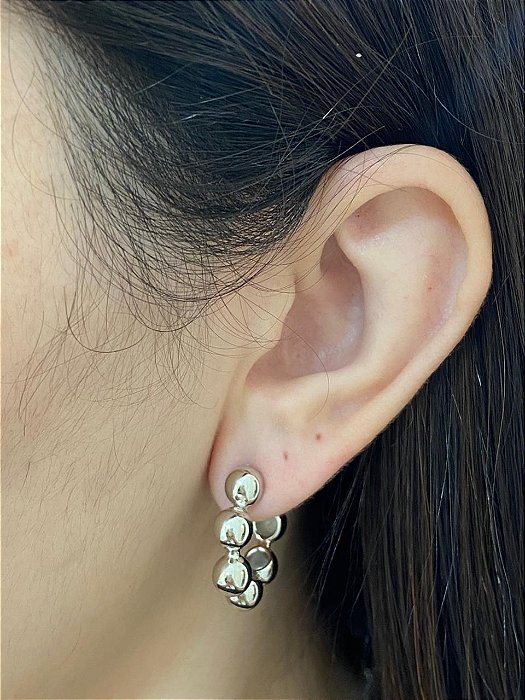 BRINCO ARGOLA ABERTA BOLAS NO RODIO