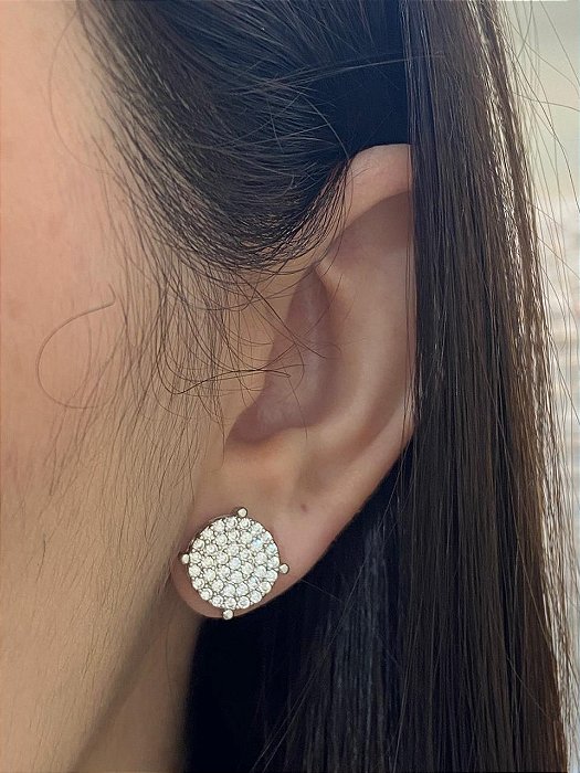 BRINCO GRANDE REDONDO CRAVEJADO NO RODIO G