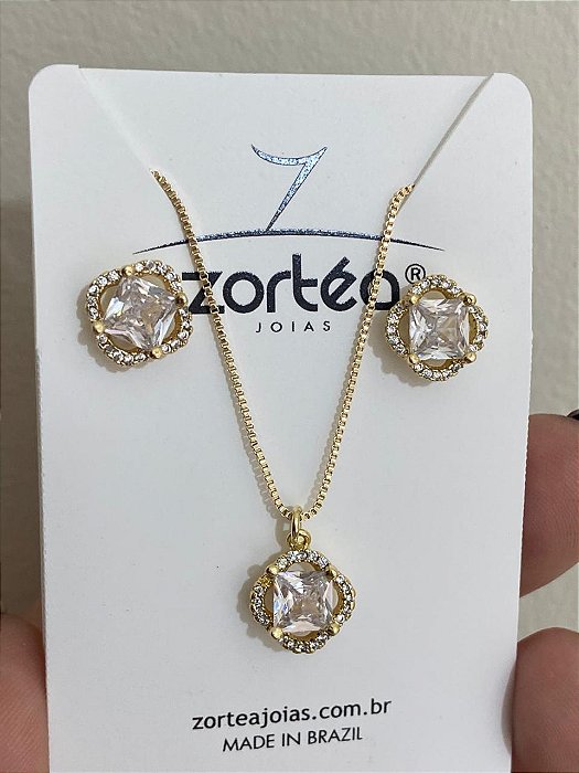 CONJUNTO QUADRADO VAZADO CRAV PONTO DE LUZ