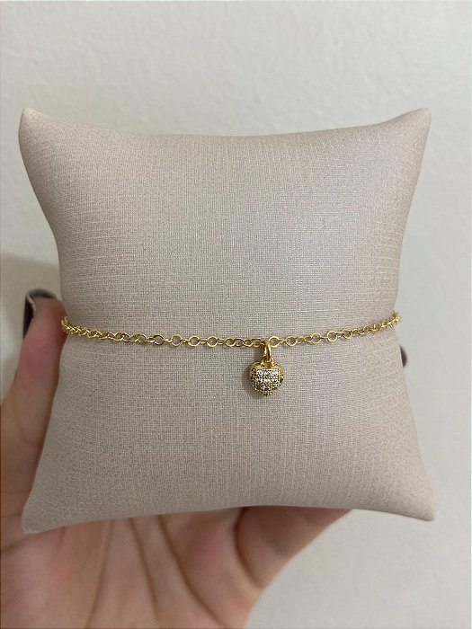PULSEIRA CORAÇÃOZINHO CRAVEJADO