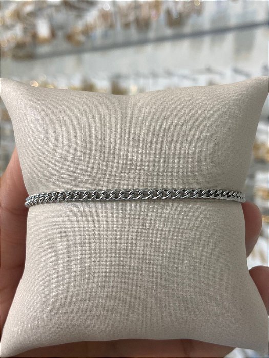 PULSEIRA AÇO SILVER CORRENTE