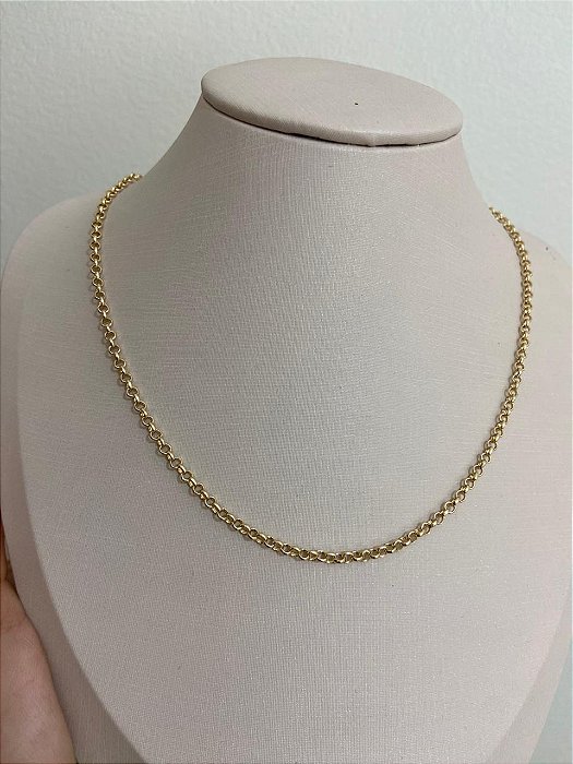 COLAR DOURADO CHOCKER ELO PORTUGUÊS
